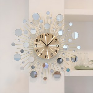 골드디자인 골드 무소음 인테리어 벽시계, 무소음 벽시계