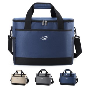 맘초이스 캠핑 피크닉 보온 보냉백 25L 대용량, 네이비, 1개
