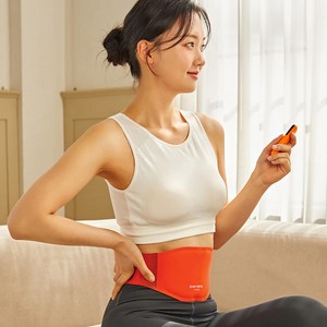 핫서클 온열 찜질 EMS 저주파 복부 허리 마사지기 슬림벨트 V1