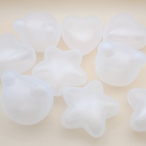 유아동마루 9.5cm 대왕별 하트 곰 모양 볼풀공 국내 자체 생산, 100개, 투명 모양공