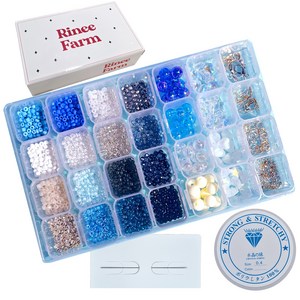 리니팜 올인원 프리미엄 비즈 공예 세트, 오션 테마, 1세트