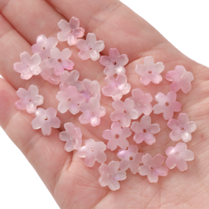 오피뉴 유리비즈 꽃비즈 벚꽃 비즈