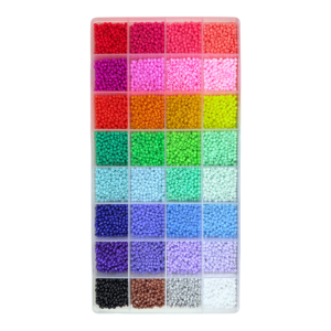 로블리샵 레인보우 시드비즈 3mm 32색 컬러세트 비즈공예 DIY 팔찌 반지 만들기 재료 악세사리 부자재, 1개, 32컬러세트