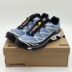 살로몬 운동화 런닝화 XT-6 GTX 고어텍스 블랙 인피니티 화이트 L47788400 + 살로몬 쇼핑백