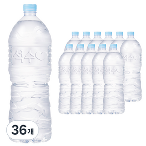석수 무라벨 생수, 2L, 36개