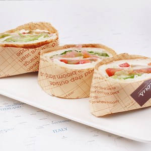 샌드위치포장지 영문베이지유산지, O3333 (33x33cm), 1000장