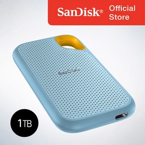 샌디스크 외장SSD Extreme 익스트림 방수 방진 휴대용 포터블 E61, 1TB, 스카이블루