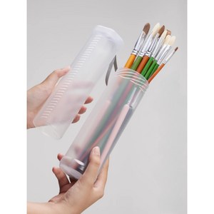 노블아트 플라스틱 원형 길이조절 반투명 붓통