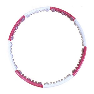 웨이스트 뷰티라인 에어지압볼 국내생산 지압 훌라후프 고중량 다이어트 유산소 뱃살, 2.4kg, 퍼플+화이트, 1개