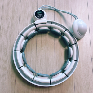 써니요가 스마트 지압 다이어트 훌라후프, 화이트 (허리 38인치까지 가능), 1.4kg