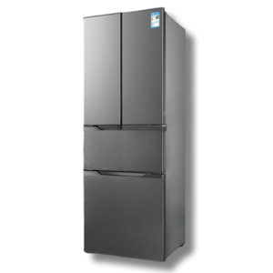 델로프 4도어 냉장고 스탠드형 가정용 원룸 냉동고 야채 과일 쌀 다용도, 301L, 스틸그레이