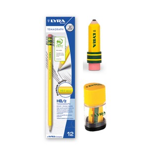 리라 테마그라프 옐로우 지우개 연필 세트 (2B, B, HB), 02. B