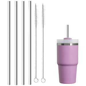 WAP 스탠리 스타벅스 텀블러 591ml 호환 23cm 스테인리스 빨대 세척솔 세트, 1개