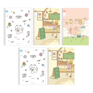 모닝글로리 채움노트 초등스프링 3-6 무제 21줄 B 5권 혼합세트