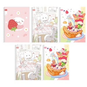 초등 스프링노트 1-2 무제 17줄 여 5권 랜덤