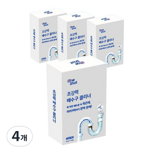 원샷 초강력 배수구 클리너, 120g, 4개