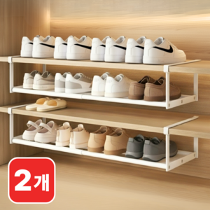 체니모 길이조절 신발장정리대 정리선반 다용도