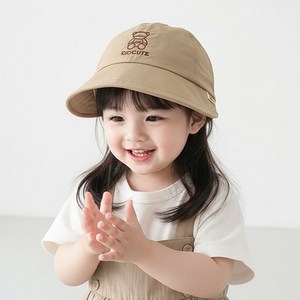 몽실이 베어 스티치 챙모자 유아동 아기 외출 사진촬영
