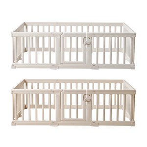 아누리 모던 베이비룸 안전울타리 안전가드 아기울타리, 화이트