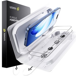 WSKEN AR필름 초고화질 무반사 9H 액정보호필름 지문방지 + 이지툴, 2개