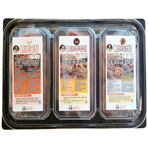 The나쁜곱창 BIG B세트+C세트 [양념막창200g+초벌훈연막창200g+양념불쭈꾸미600g+숯불무뼈닭발400g] 총1400g, 2세트, 1.4kg