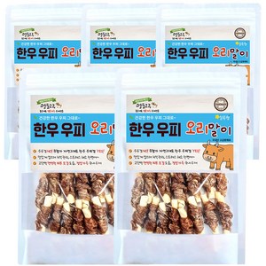 멍도락 한우우피스틱 100% 한우껌 오래먹는 강아지껌 국내산 수제간식