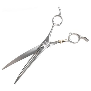 [TES-7026MAC] 7인치 무광 투엣지커브가위 미용마무리 요술가위 애견미용 가위, 3개, 단일색상