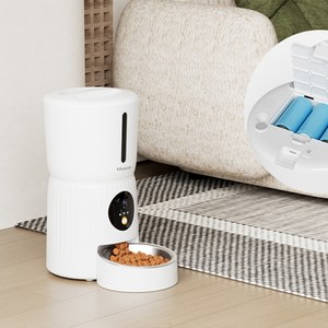 스마트 자동 급식기 / 반려 동물 급식 관리 고화질 다기능 카메라 녹화 안심 양방향 소통 앱 WIFI 분리세척