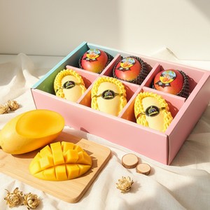 [쿠팡특별구성] 애플망고 태국망고 혼합 고당도 항공수입, 1박스, 혼합6과 [태국3+애플3] 선물세트