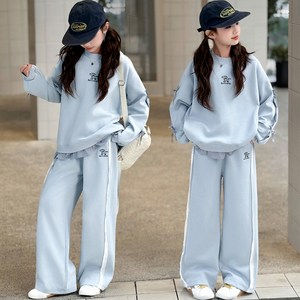 나나키즈 여아 신상 주니어 상의 초등생 하의 세트 봄 가을 세트 초중생 리본장식 레이스 포인트 긴팔 긴바지 초등생 상하세트 (2607)