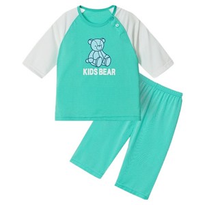 유니프랜드 아동용 플럼베어 쿨메쉬 7부내의 상하 세트