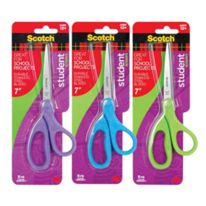 스카치 가위 중 1407S-MIX, 랜덤 (손잡이), 3개