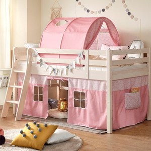 핀란디아 뉴캠프 벙커침대+견면매트, 핑크