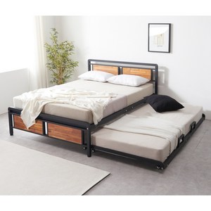 육아템추천 확장형 2단 슬라이드 아이침대 패밀리침대 퀸+SS 침대 / 슬라이딩 철제