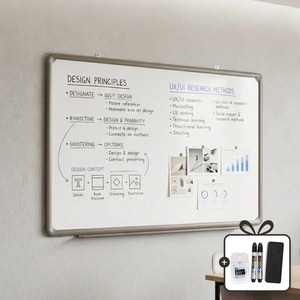 토탈하얀칠판 자석 화이트보드, 알루미늄