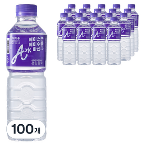에이수 알칼리 암반수, 500ml, 100개