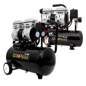 콤프월드 OFS모델 휴대용 저소음 무오일 콤프레샤, 1개
