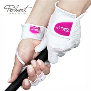 [폴베르] 기능성 천연 양피 가죽 여성 골프장갑(양손)