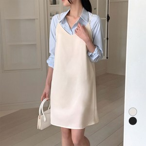 아피나르 여성용 우아한 글로우 새틴 뷔스티에 미니 원피스