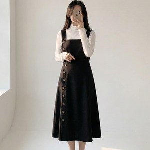 빅사이즈 여성 레이어드 원피스 D117-1 언프레