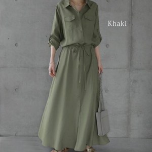2025 가을 신상 재패니즘 포켓 셔츠 원피스 대형 포켓+세미 오버핏으로 완성하는 일상 속 미니멀룩 가을 소프트 오피스룩 세미포멀 원피스