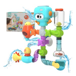 키저스 워터코딩 파이프 블럭 목욕놀이완구, 혼합색상, 1개