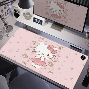 YAPOGI 산리오 사무실 스마트 디지털 온열 데스크 마우스 매트 타이머 자동 스톱 온열패드, 1개, 옵션F