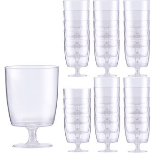 모던 플라스틱 와인잔, 210ml, 3개입, 30개