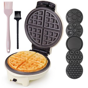 보본 딜라이트 크로플 와플메이커 + 플레이트 6종 + 기름브러쉬 + 세척솔 세트, VB-WM06MK