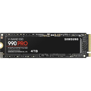 삼성 990 PRO SSD 4TB PCIe 4.0 M.2 2280 7,450 MBs, 990 프로, 4TB
