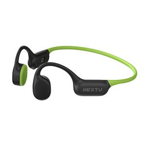 블루투스 골전도 이어폰 완전방수 핸즈프리 음악감상 32GB 내장메모리 수영장 스피커 충전식, 블랙, NEXT-BT70-EAR