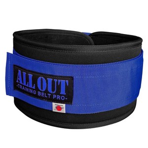ALL OUT 트레이닝 벨트 웨이트 리프팅용 L사이즈 블루