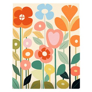 플레이어바웃 DIY 명화 유화 그림그리기 세트 40 x 50 cm, 꽃의 향연, 1개