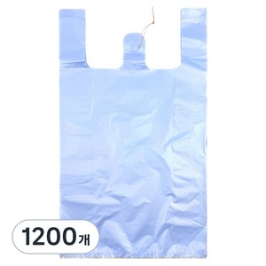 월드크린 손잡이 비닐봉투 하늘, 3L, 1200개